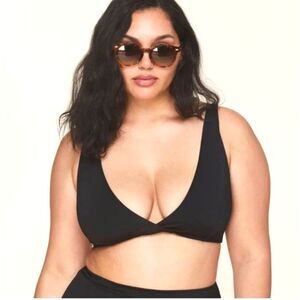 NWT Andie Swim The Belmar Top Size Medium Black